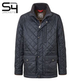 S4 Vegas Quilted Navy Zip Jacket Navy