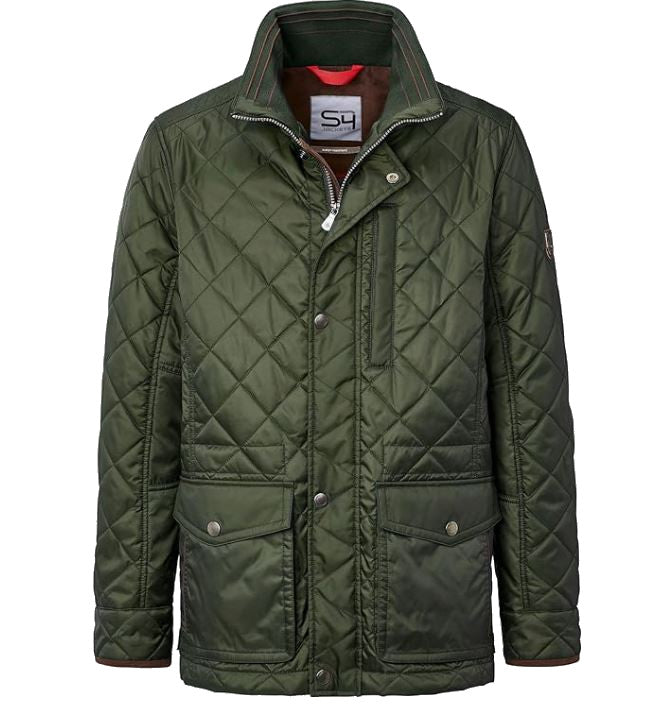 S4 Vegas Quilted Forest Green Jacket Green