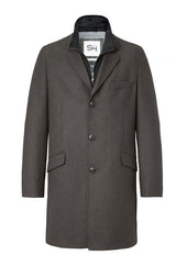 S4 X-Tall Leonardo Grey Wool Overcoat Grey