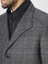 S4 X-Tall Newton Wool Grey Stitch Coat Grey