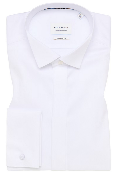 Eterna Tuxedo Dress Shirt Flyfront White