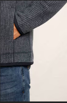 Weird Fish Rossten Navy Full Zip Navy