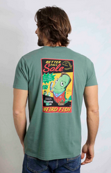 Weird Fish Call Sole Tee Green