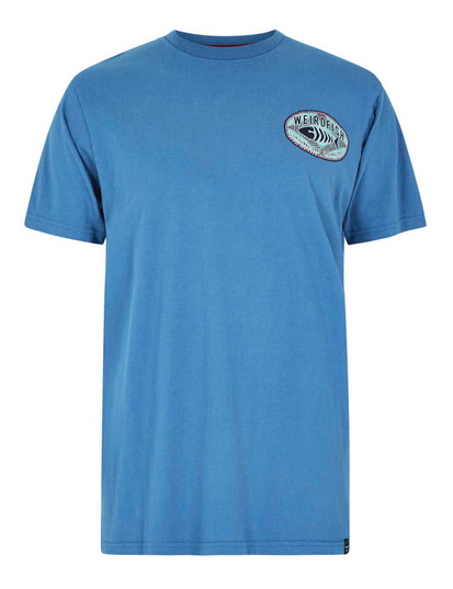 Weird Fish Eco Surf Blue T-Shirt Blue