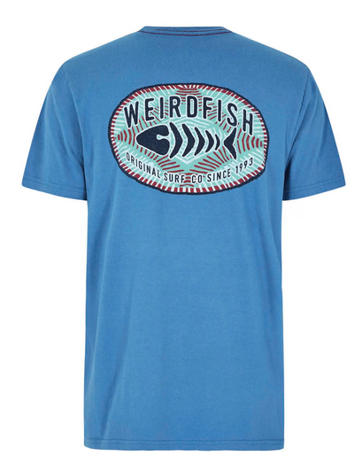 Weird Fish Eco Surf Blue T-Shirt Blue