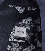 Skopes Anello Blue Check Suit Jacket Blue