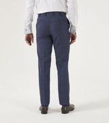 Skopes Anello Blue Check Suit Trousers Blue