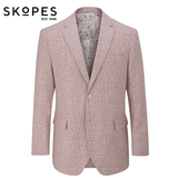 Skopes Aurelio Berry Houndstooth Jacket Red