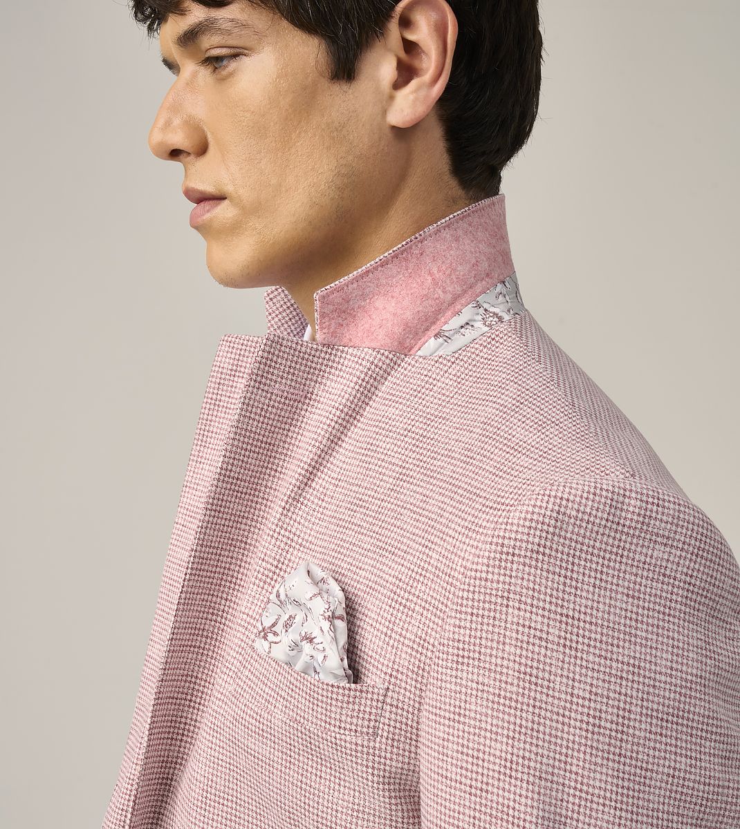 Skopes Aurelio Berry Houndstooth Jacket Red