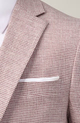 Skopes Aurelio Berry Houndstooth Jacket Red