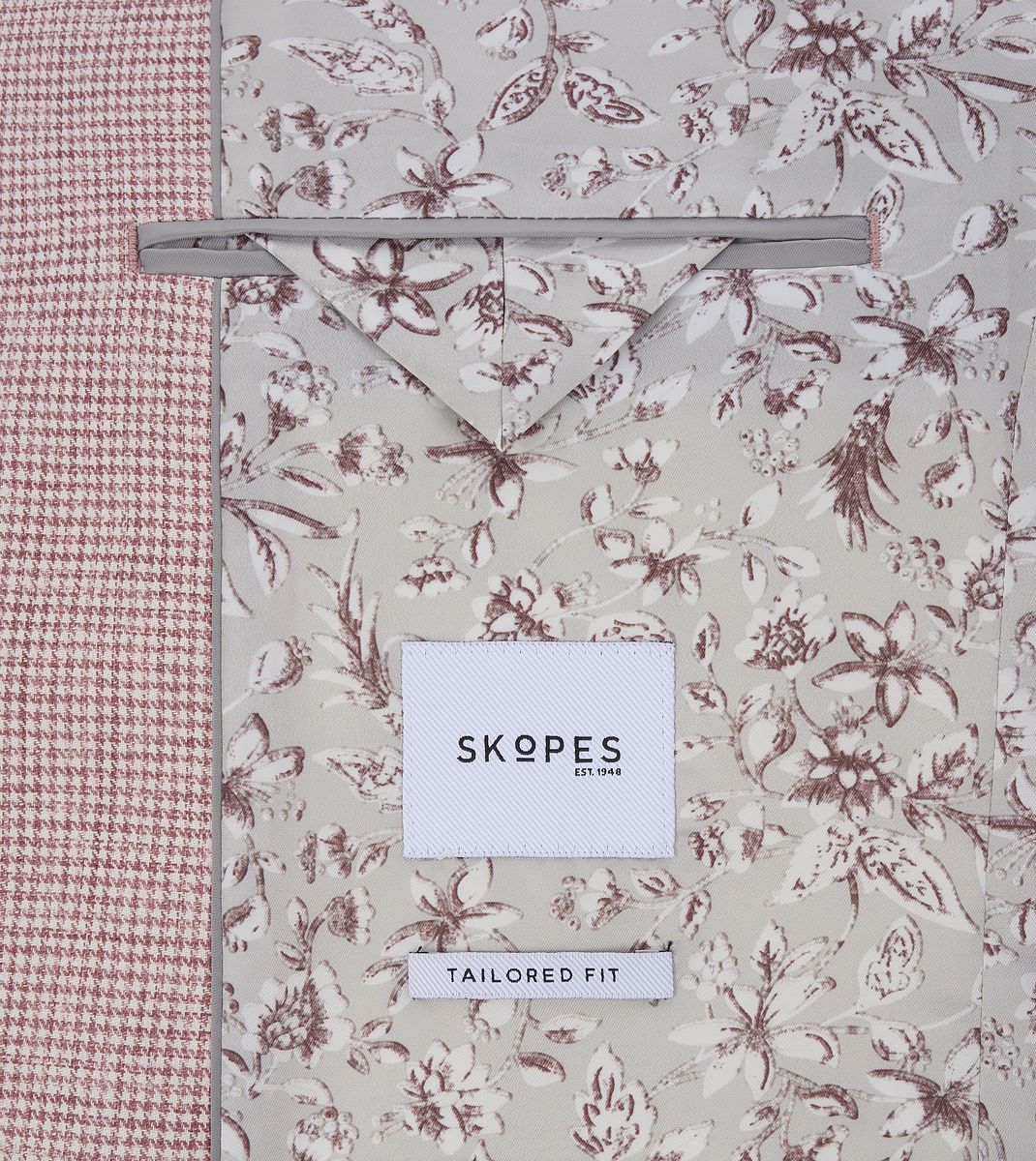 Skopes Aurelio Berry Houndstooth Jacket Red
