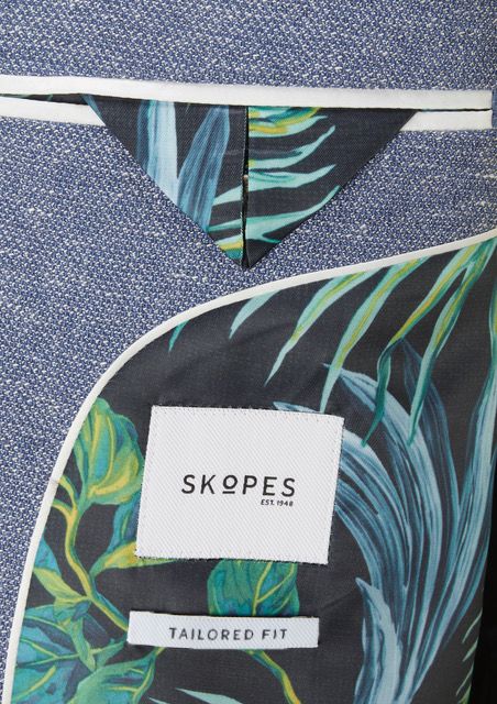 Skopes Bailiff Textured Blue Jacket Blue