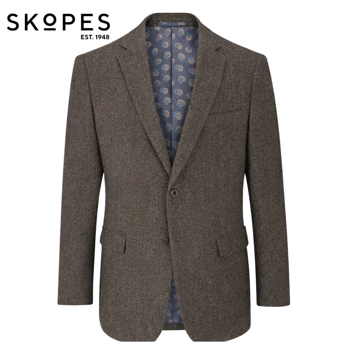 Skopes Banbury Brown Tweed Style Jacket Brown