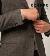 Skopes Banbury Brown Tweed Style Jacket Brown