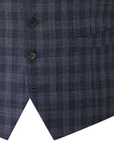 Skopes X-Long Barletta Check Waistcoat Blue