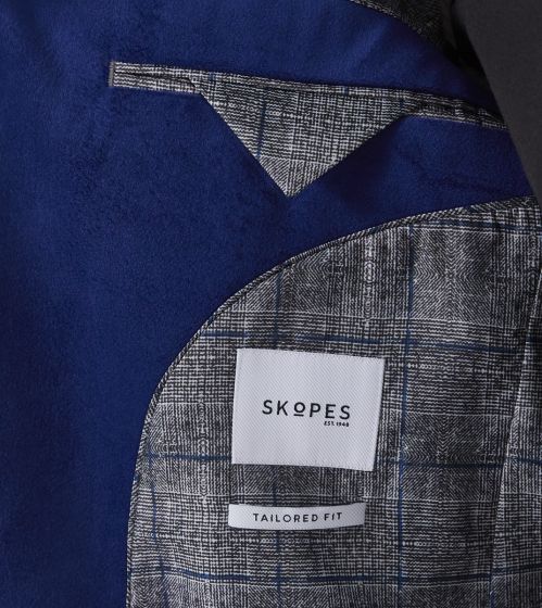 Skopes Bowie Blue Velvet Sports Jacket Blue