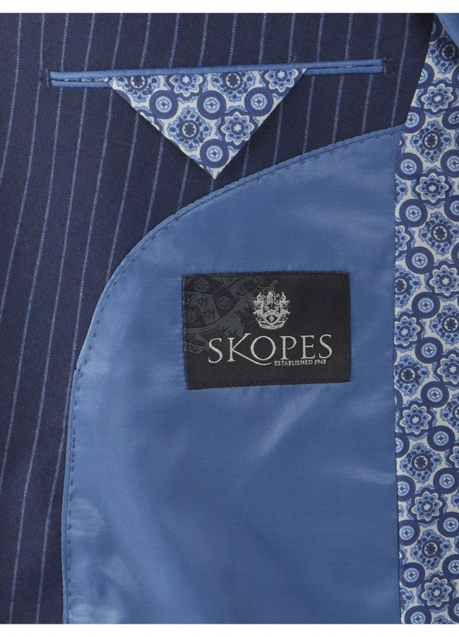 Skopes Bowles Stripe Sports Jacket Navy