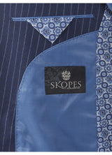 Skopes Bowles Stripe Sports Jacket Navy