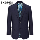 Skopes Boyd Navy Puppytooth Jacket Navy