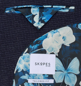 Skopes Boyd Navy Puppytooth Jacket Navy
