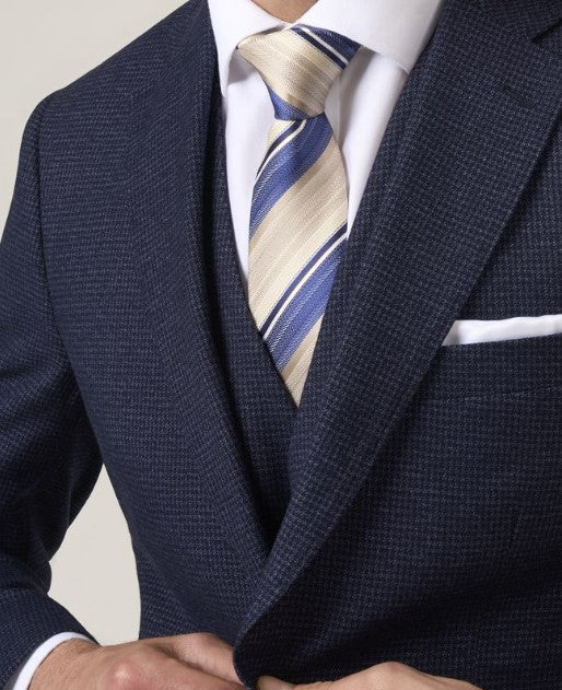 Skopes Boyd Navy Puppytooth Jacket Navy