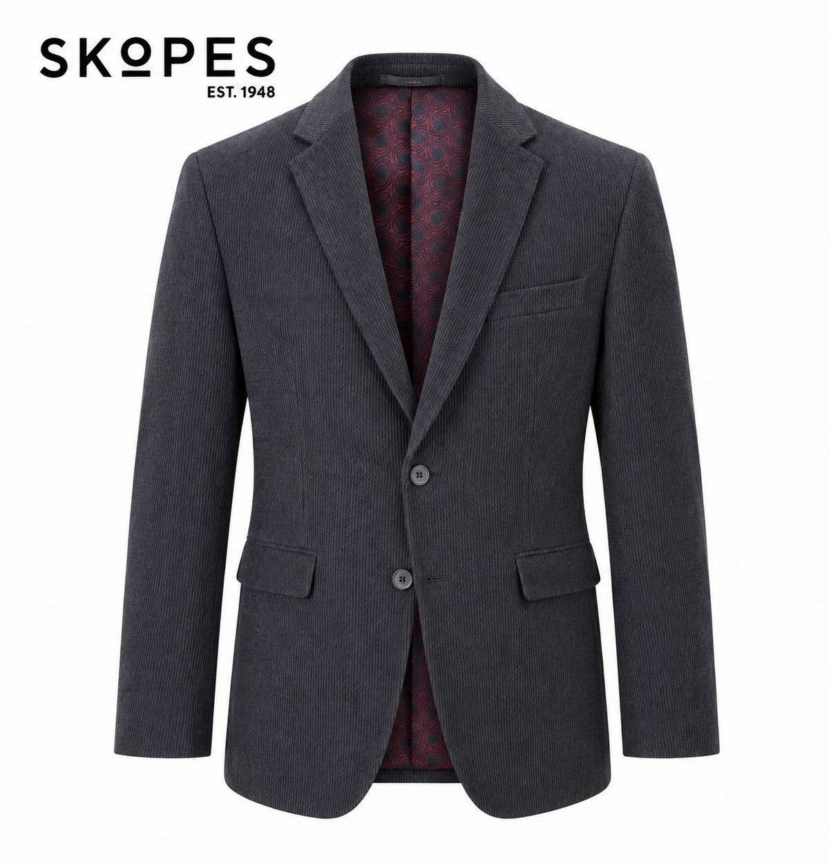 Skopes Boyle Navy Corduroy Jacket Navy