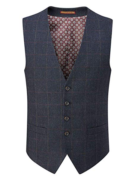 Burns Skopes Waistcoat Navy