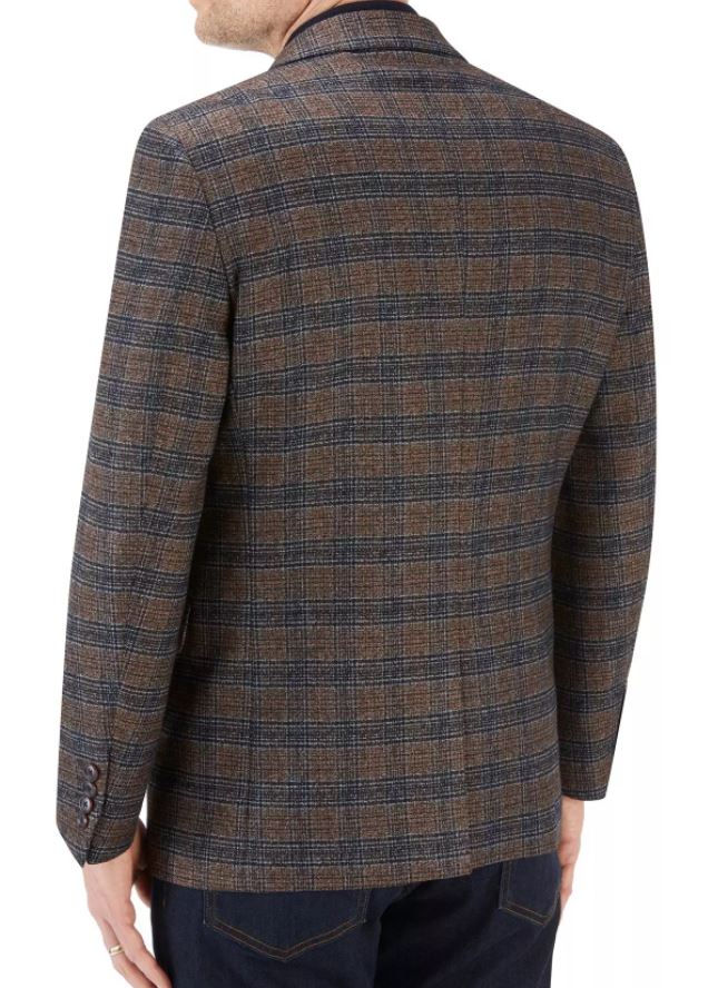 Skopes Cab Rust Check Sports Jacket Brown