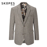 Skopes Cannon Houndstooth Brown Jacket Brown