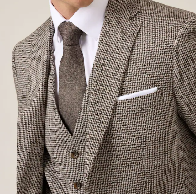 Skopes Cannon Houndstooth Brown Jacket Brown