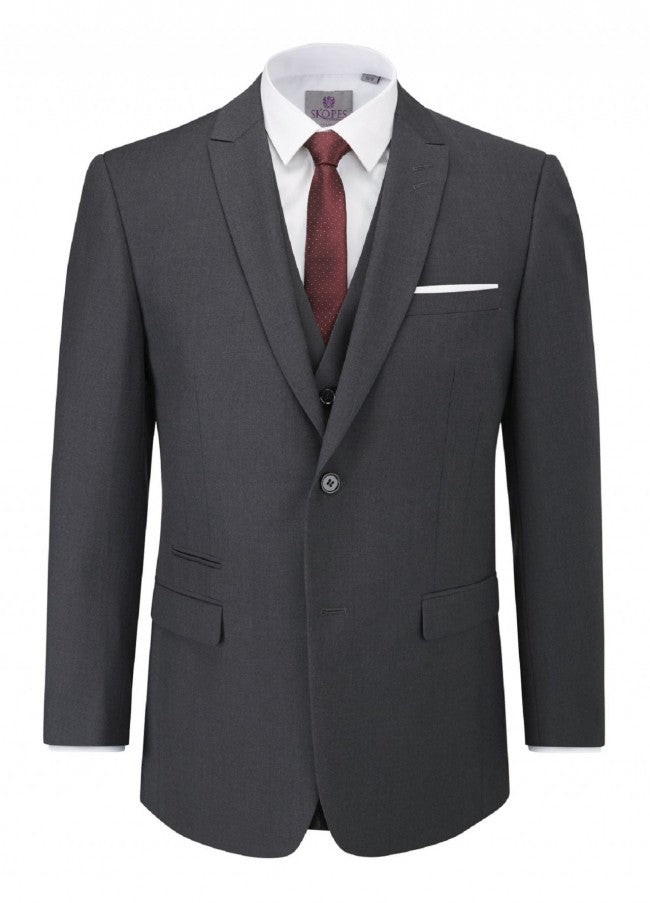 Skopes Darwin Grey Suit Jacket Charcoal