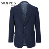 Skopes Dawlish Navy Puppytooth Jacket Navy