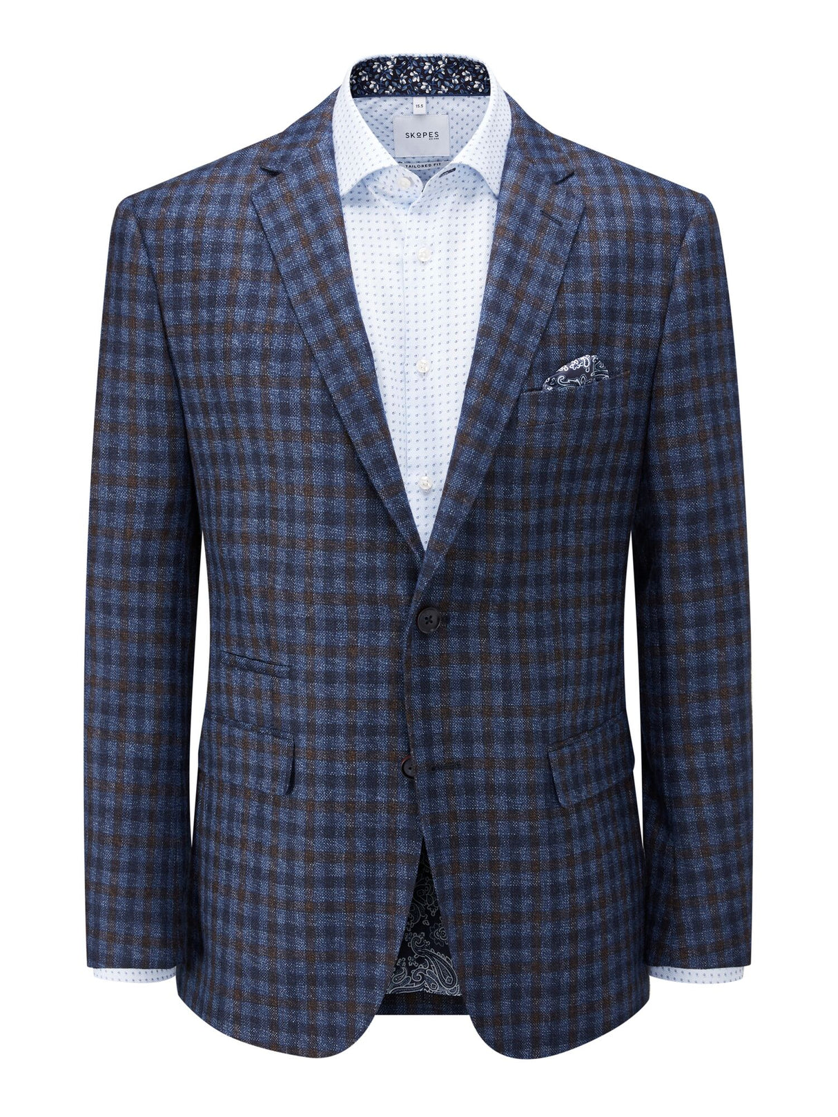 Skopes Tal Delamere Check Sports Jacket Blue