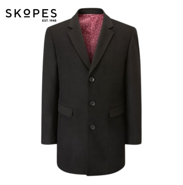 Skopes Fairlop Black Overcoat Black