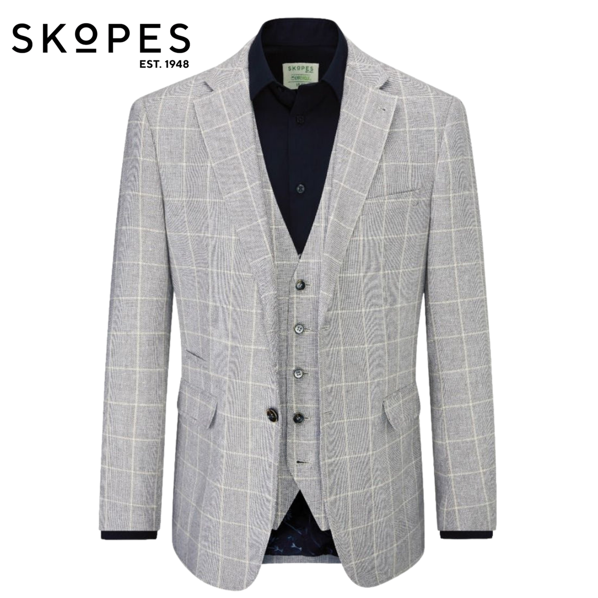 Skopes Follet Beige Check Sports Jacket Beige