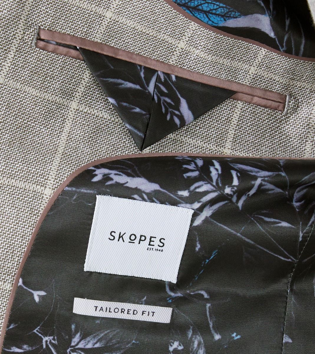 Skopes Follet Beige Check Sports Jacket Beige