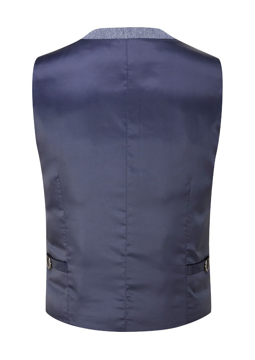 Skopes Jude Blue X-Long Waistcoat Blue