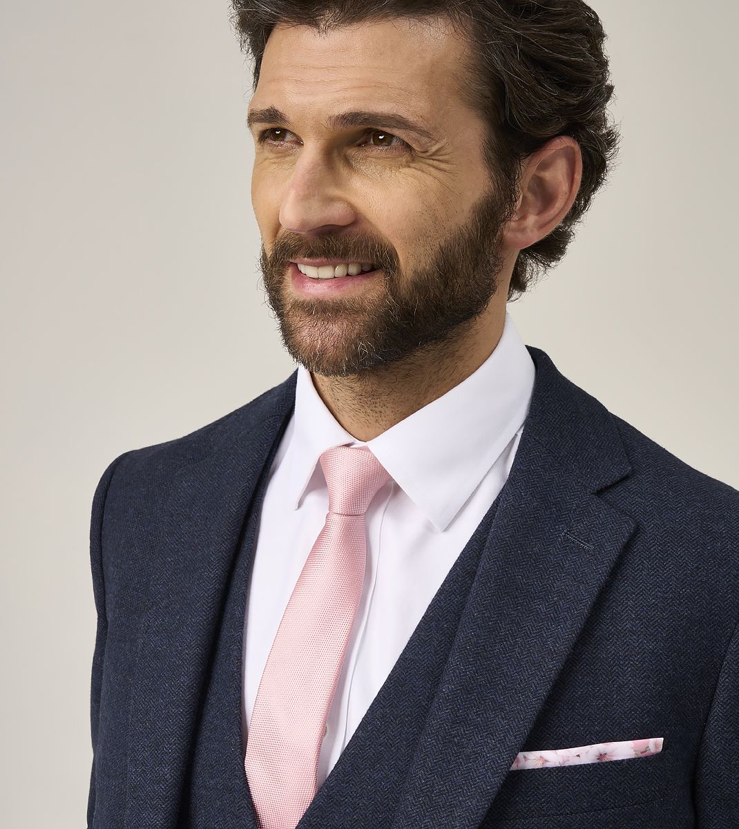 Skopes Jude Herringbone Navy Jacket Navy