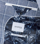 Skopes Lumis Blue Check Sports Jacket Sky Blue