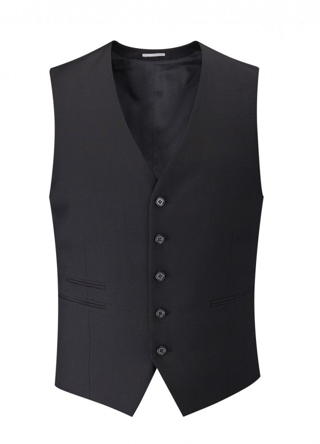 Skopes Madrid Extra Long Tall Waistcoat Black