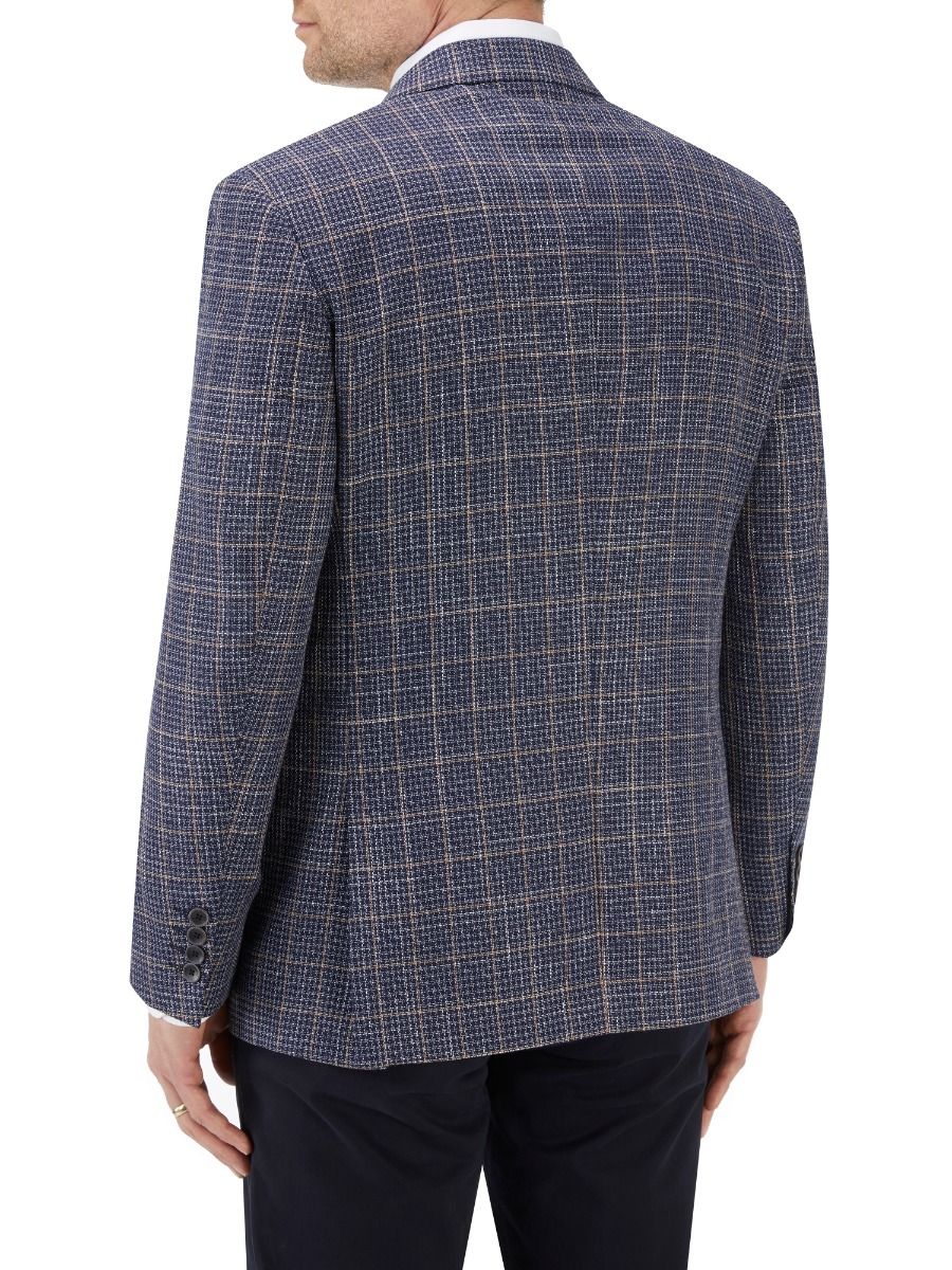 Skopes Mayfield Checked Sports Jacket Blue