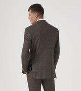 Skopes Oscar Brown Check Suit Jacket Brown