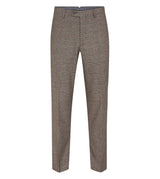 Skopes Oscar Brown Check Suit Trousers Brown