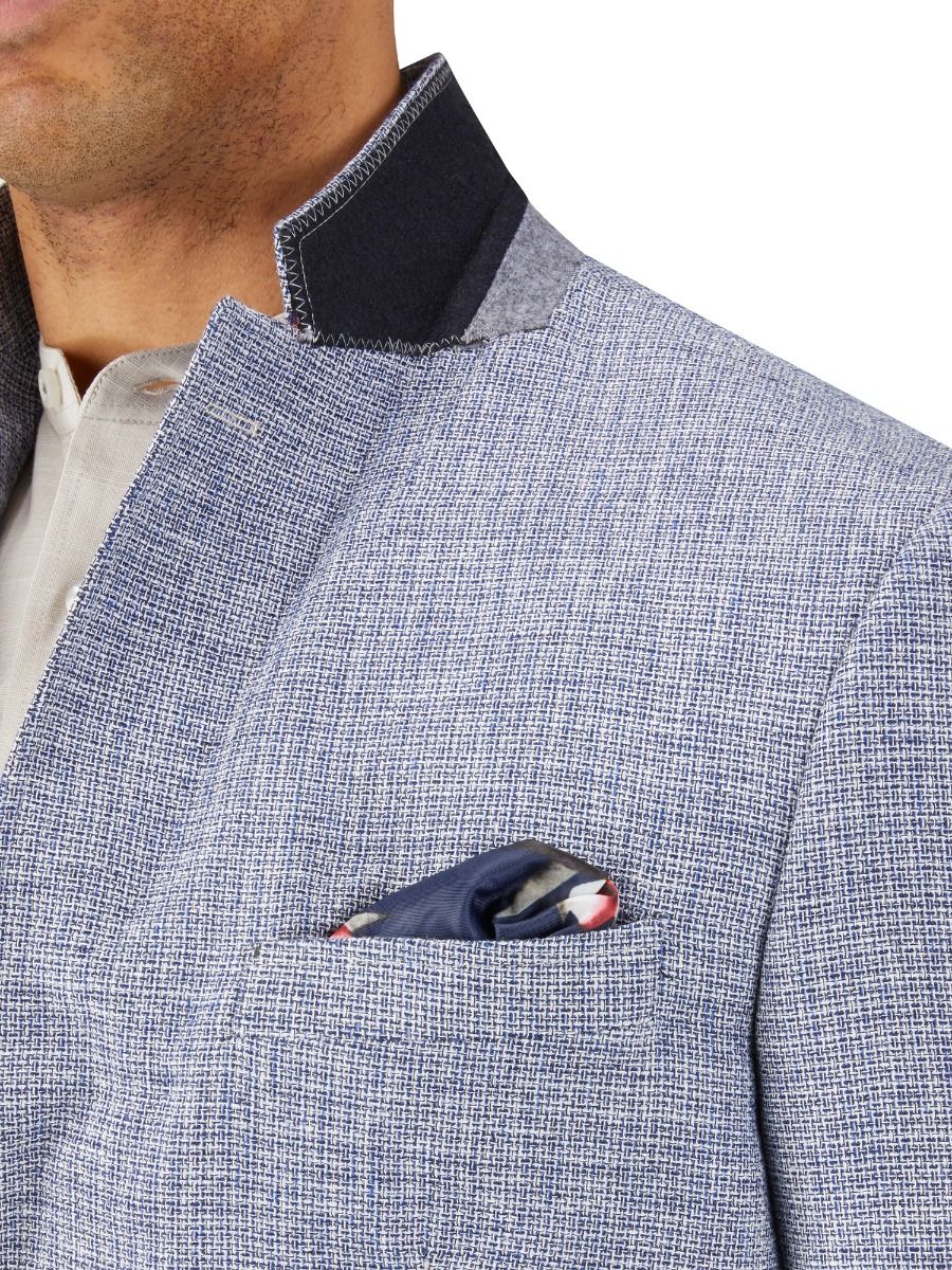 Skopes Portale Blue Basketweave Jacket Blue
