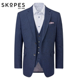 Skopes Ruthin Navy Tweed Sports Jacket Navy