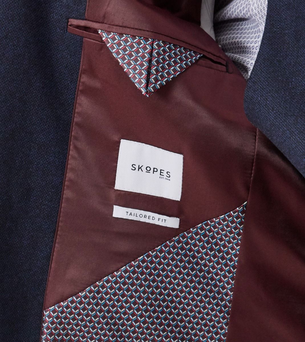 Skopes Ruthin Navy Tweed Sports Jacket Navy