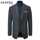 Skopes Ruthin Teal Tweed Sports Jacket Teal
