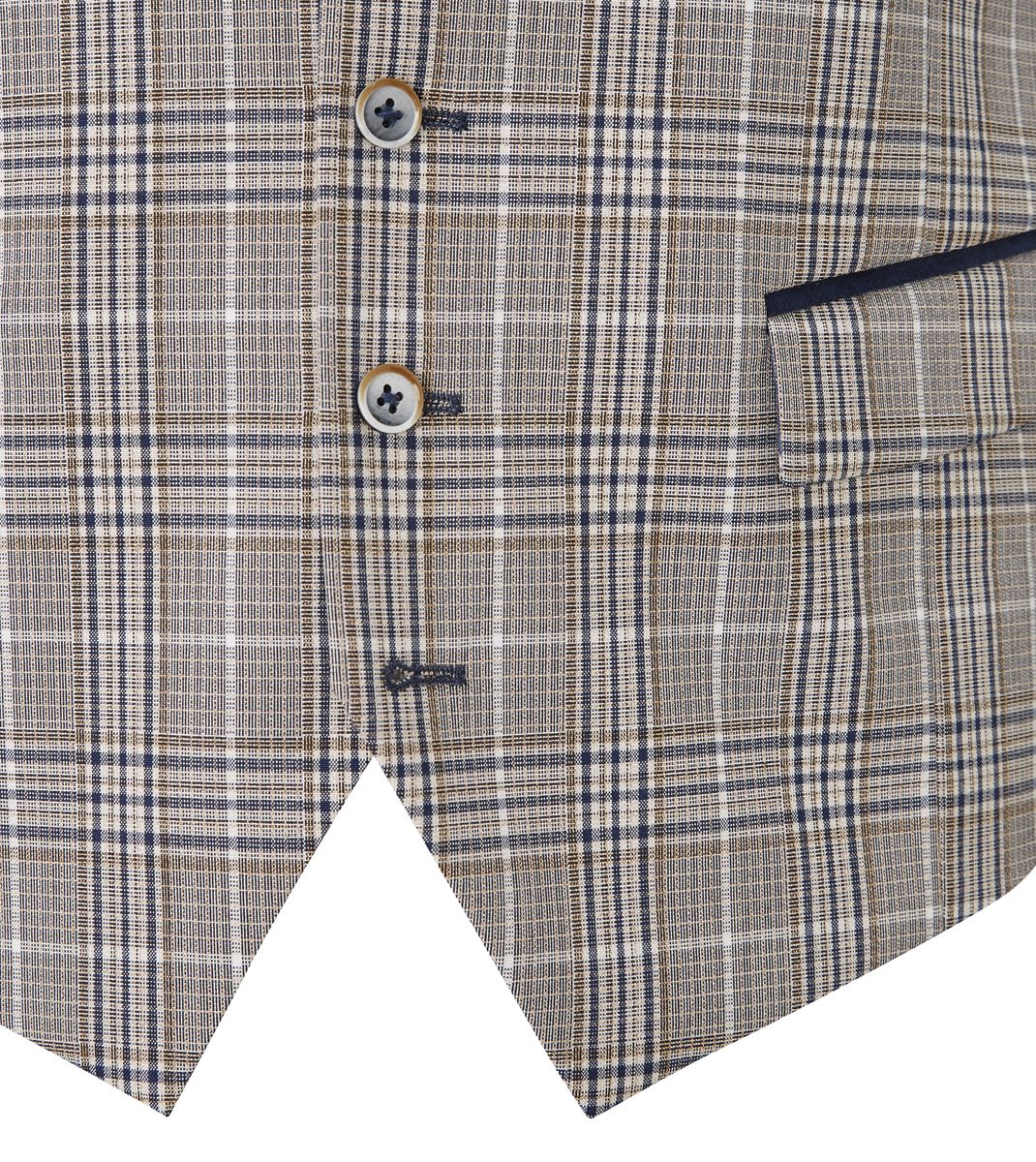 Skopes Whittington Check Waistcoat Grey