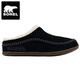 Sorel Lanner Ridge Lined Black Slippers Black