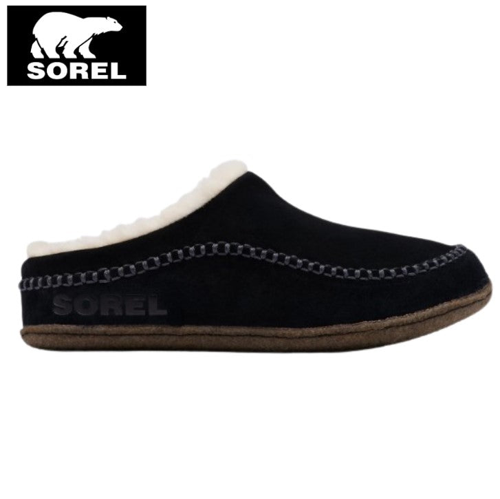 Sorel Lanner Ridge Lined Black Slippers Black